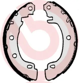 Колодки гальмівні барабанні (комплект 4 шт) BREMBO S68 522