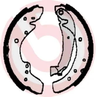 Гальмівні колодки барабанні BREMBO S23 515 (фото 1)