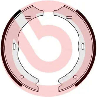 Комплект тормозных колодок, стояночная тормозная система BREMBO S50 524