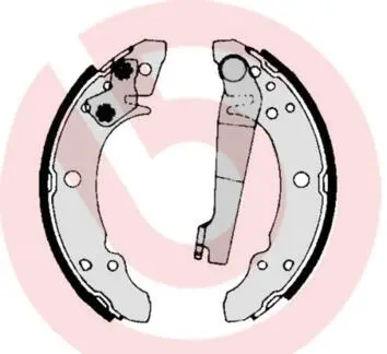 Колодки гальмівні барабанні (комплект 4 шт) BREMBO S85 507