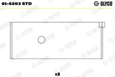 Шатунный подшипник Glyco 01-4203 STD