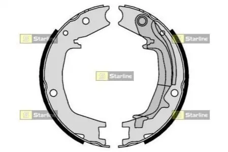 Гальмівні колодки барабанні STARLINE BC 01062
