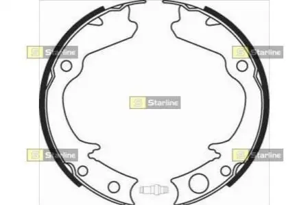 Тормозные колодки барабанные STARLINE BC 08360