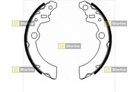 Тормозные колодки барабанные STARLINE BC 09070