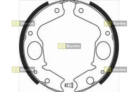 Гальмівні колодки барабанні STARLINE BC 08350