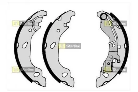 Тормозные колодки барабанные STARLINE BC 07690