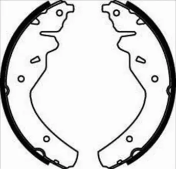 Гальмiвнi колодки барабанні STARLINE BC 07450