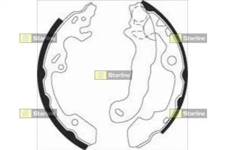 Гальмівні колодки барабанні STARLINE BC 07380
