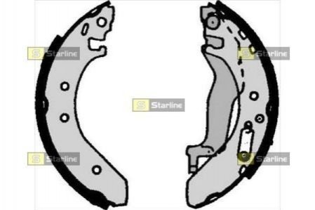 Тормозные колодки барабанные STARLINE BC 06040