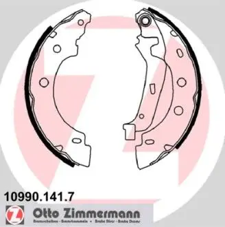 Гальмiвнi колодки барабаннi ZIMMERMANN 109901417