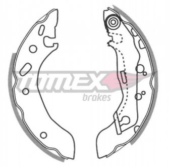 Гальмiвнi колодки барабаннi TOMEX 2083