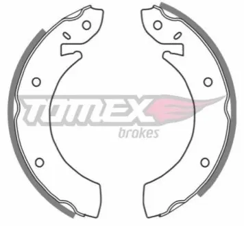 Гальмiвнi колодки барабаннi TOMEX 2096