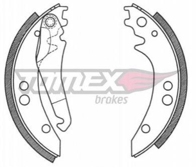 Гальмiвнi колодки барабаннi TOMEX 2097