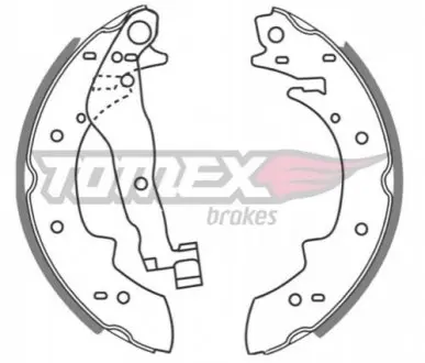 Тормозные колодки барабанные. TOMEX 2122