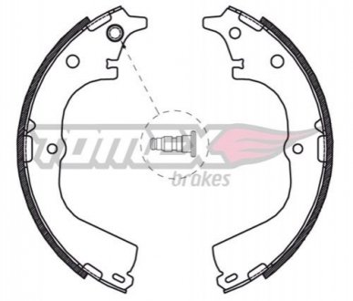 Тормозные колодки барабанные TOMEX 2155