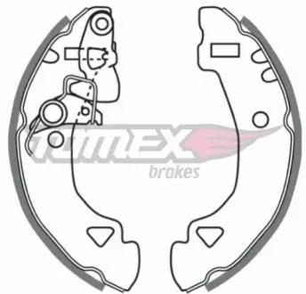 Гальмiвнi колодки барабаннi TOMEX 2227