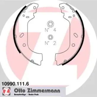 Гальмiвнi колодки барабаннi ZIMMERMANN 109901116