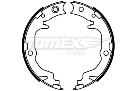 Гальмiвнi колодки барабаннi TOMEX 2260