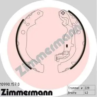 Гальмiвнi колодки барабаннi ZIMMERMANN 109901570