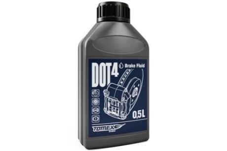 Гальмiвна рiдина DOT-4 0.5L TOMEX DO40