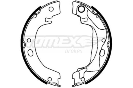 Гальмiвнi колодки барабаннi TOMEX 2228