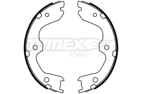 Гальмiвнi колодки барабаннi TOMEX 2293