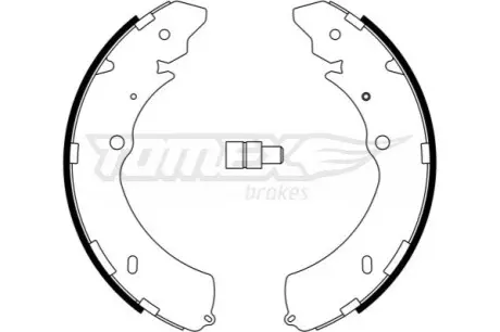 Гальмiвнi колодки барабаннi TOMEX 2328
