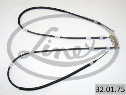 Трос ручника (задній) Opel Vectra B 1.6-2.6i V6 95- (1460/1225x2) LINEX 32.01.75