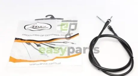 Трос ручника (задній) (R) Renault Clio IV 12- (1611/1434mm) LINEX 35.02.54