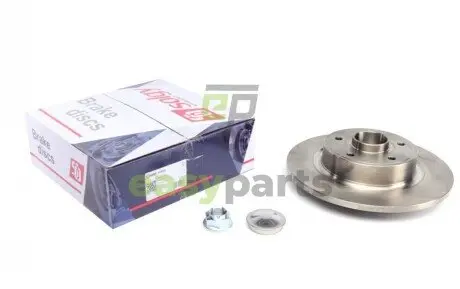 Диск гальмівний (задній) Renault Laguna II/Scenic II (274x11) (+ABS) (з підшипником) Solgy 208030