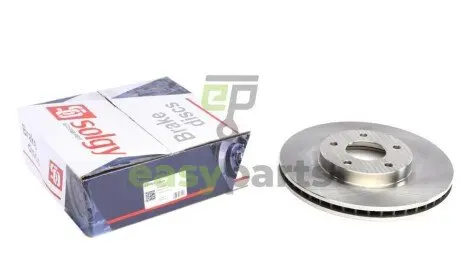 Диск гальмівний (передній) Nissan X-Trail 2.0/2.5dCi 07-/Juke 1.6 10- (296x26) Solgy 208048