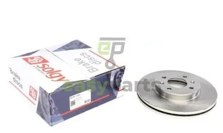 Диск гальмівний (передній) Hyundai Accent III 05-10/Kia Rio II 05- (256x22) Solgy 208060