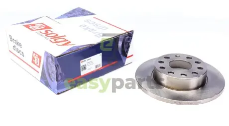 Диск гальмівний (задній) VW Caddy III 04- (256x12) Solgy 208093