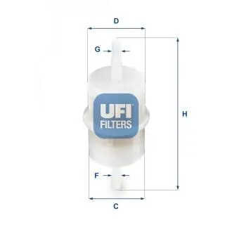 Топливный фильтр UFI 31.001.00