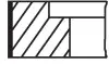 Комплект кілець поршневих з 3 шт. MAHLE / KNECHT 03474N3 (фото 1)