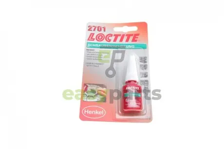 LOCTITE 2701, 5ML Фіксатор різьби (зелений) (високої фіксації) (не для активн. металів) HENKEL / LOCTITE 195911
