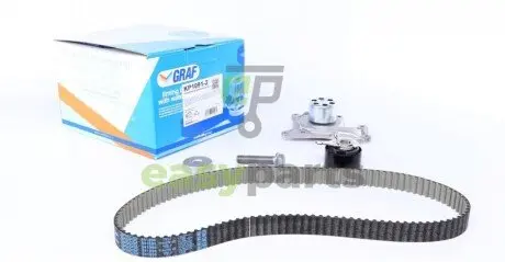 Комплект ГРМ з помпою води GRAF KP1091-2