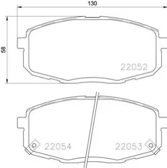 Тормозные колодки дисковые BREMBO P30 077