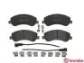 Комплект тормозных колодок, дисковый тормоз BREMBO P24 064 (фото 2)