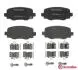 Гальмівні колодки зад. Fiat 500/Jeep Compass/Renegade 14- BREMBO P23 177 (фото 2)