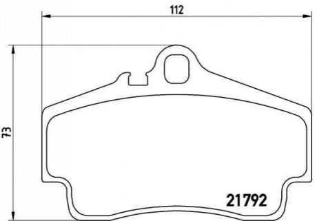 Комплект тормозных колодок, дисковый тормоз BREMBO P65 008 (фото 1)