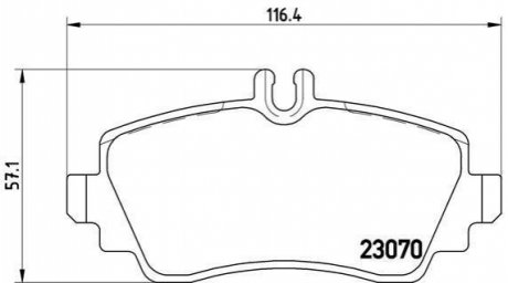 Комплект тормозных колодок, дисковый тормоз BREMBO P50 035 (фото 1)