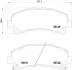 Комплект тормозных колодок, дисковый тормоз BREMBO P34 007 (фото 1)