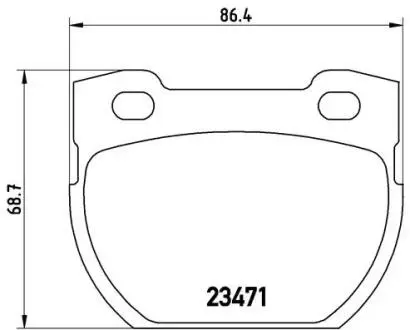 Колодки тормозные дисковые BREMBO P44 006