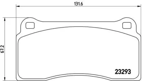 Комплект тормозных колодок, дисковый тормоз BREMBO P36 018