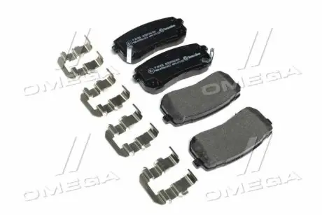 Гальмівні колодки зад. Hyundai H-1 08- (mando) BREMBO P30 035