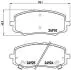 Комплект тормозных колодок, дисковый тормоз BREMBO P30 045 (фото 1)