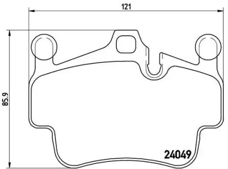 Фото 1 - гальмівні колодки дискові BREMBO P65 015 Гальмівні колодки дискові BREMBO P65 015 (фото 1)
