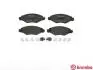 Гальмівні колодки дискові перед. Peugeot 206,306 1.1-1.9 93- BREMBO P61 063 (фото 2)