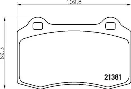 Комплект гальмівних колодок, дискове гальмо BREMBO P36 020